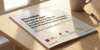 BlockNet Whitepaper auf dem Schreibtisch