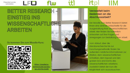 Flyer Ansicht zum Better Research Kurs, Screenshot